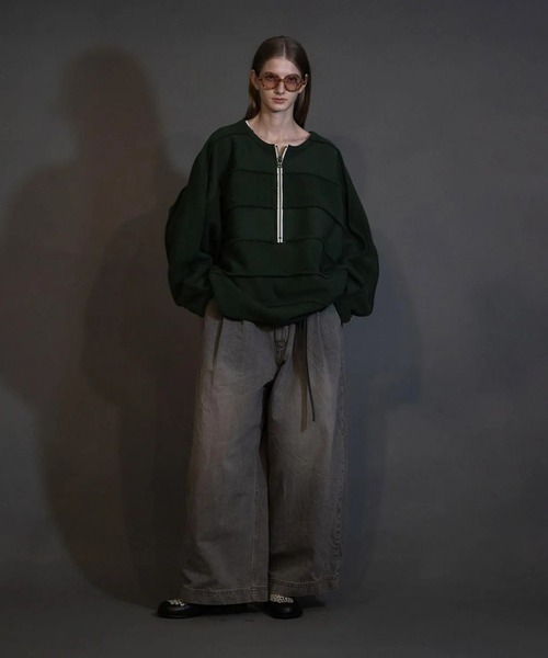 パンツ my beautiful landlet DENIM TUCKWIDEPANTS my beautiful landlet ジーンズ 「my landlet」12oz DENIM TUCK