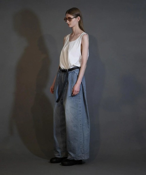 【16SS my beautiful landlet デニムサスペンダーパンツ】 2025年最新】my beautiful landlet サスペンダーの人気アイテム