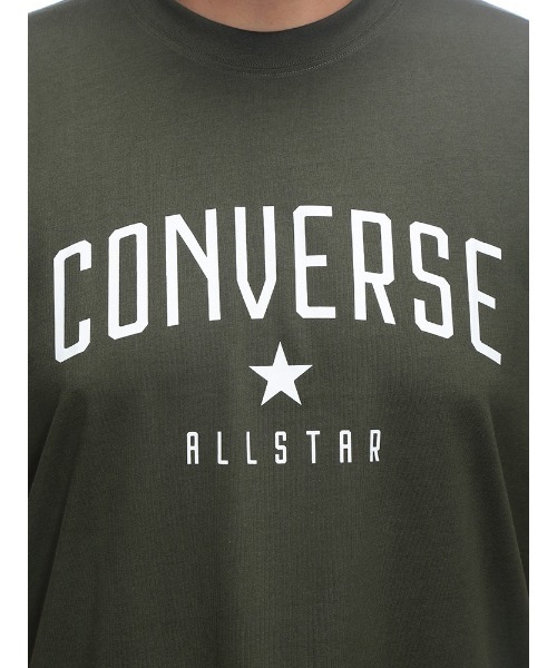 8SM2 CROSS&amp;STITCH フロントプリントTシャツ　ネイビー　L 古着 CONVERSE（コンバース） tシャツ フロントプリント 半袖Tシャツ メンズ