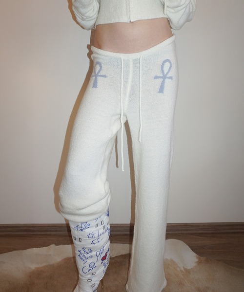 SCULPTOR（スカルプター） パンツ Ankh Boucle Knit Pants レディース