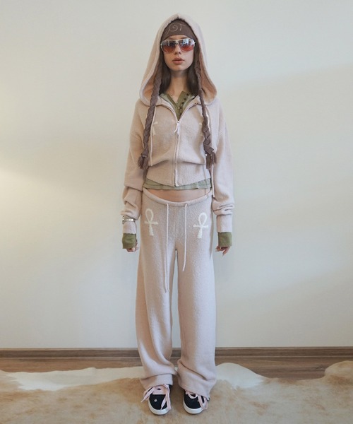 SCULPTOR（スカルプター） パンツ Ankh Boucle Knit Pants レディース