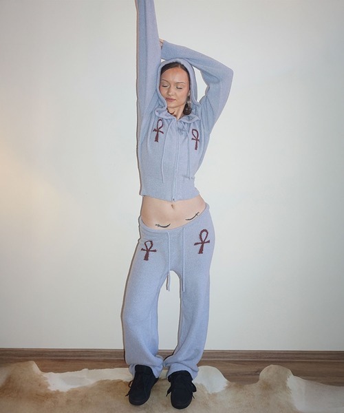 SCULPTOR（スカルプター） パンツ Ankh Boucle Knit Pants レディース