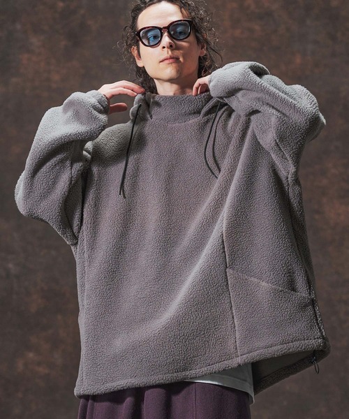 Jih Nunc（ジーヌンク） パーカー mpa3889-ワイドシルエットボアプル