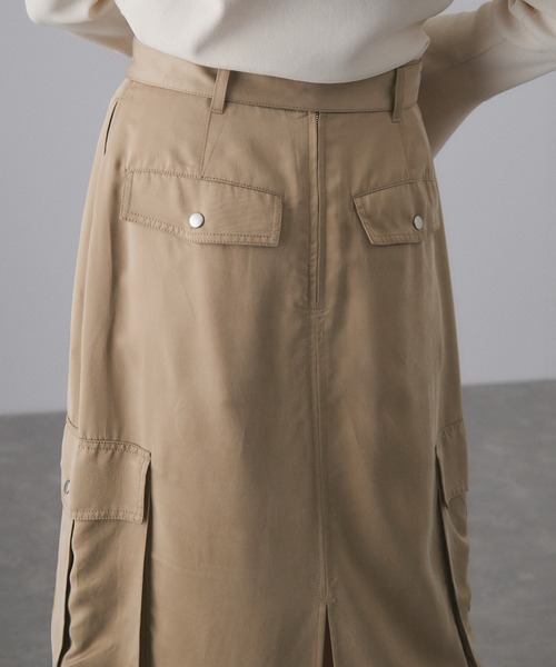 ADAM ET ROPE'（アダムエロペ） スカート 「サステナブル」キュプラ