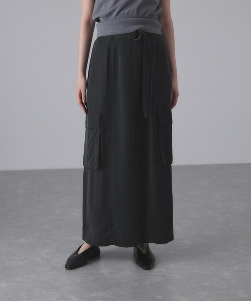 ADAM ET ROPE'（アダムエロペ） スカート 「サステナブル」キュプラ