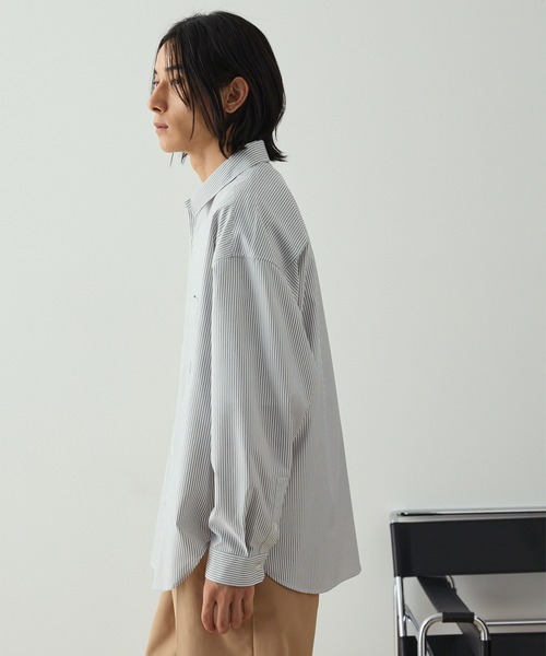 EMMA CLOTHES シャツ 「速乾・UVカット・イージーケア」ウールライク