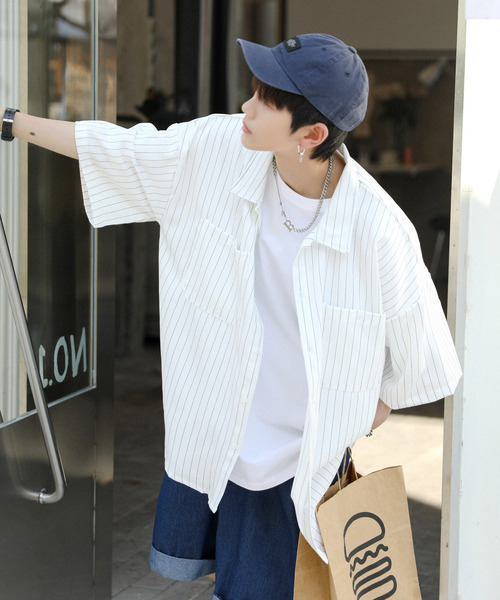 「neos」 半袖シャツ X-LARGE グリーン メンズ_画像6