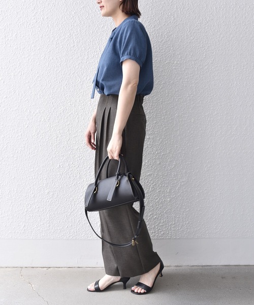 「SHIPS.me」 半袖ブラウス S ライトグレー レディース_画像8