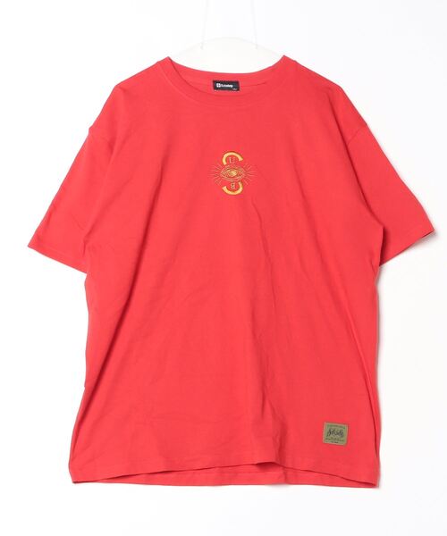 Subciety（サブサエティ） 半袖Tシャツ X-LARGE レッド メンズ