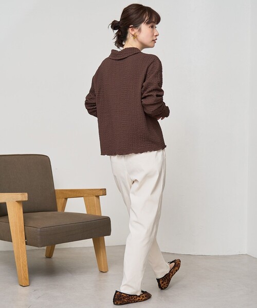 coen（コーエン） カーディガン ポコポコショートシャツカーディガン