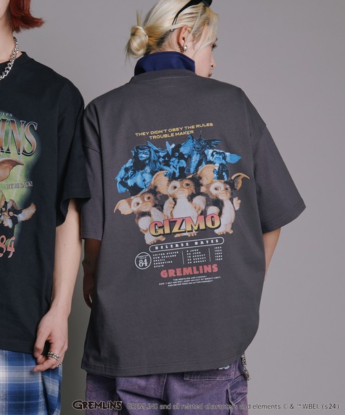 「ADPOSION」 半袖Tシャツ MEDIUM チャコールグレー レディース_画像4