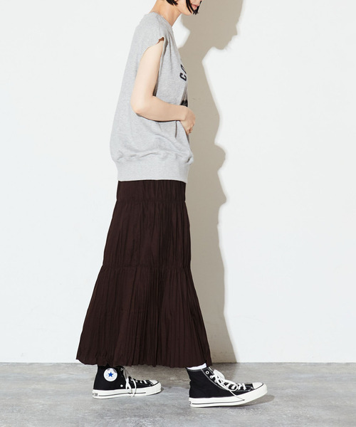 「CONVERSE TOKYO」 ノースリーブトップス FREE ネイビー レディース_画像8
