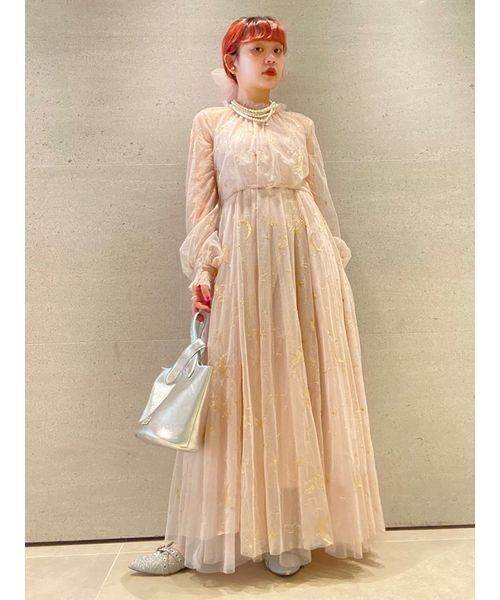 FURFUR（ファーファー） ドレス Twilightラメチュール刺繍ドレス