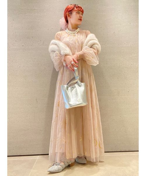 FURFUR（ファーファー） ドレス Twilightラメチュール刺繍ドレス