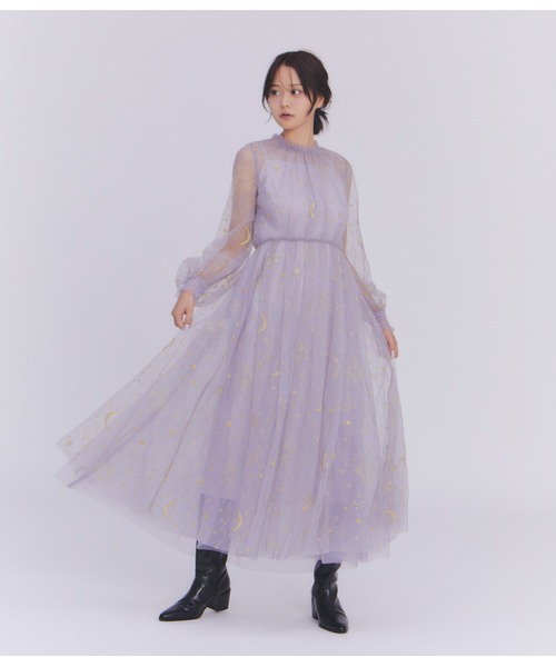 FURFUR（ファーファー） ドレス Twilightラメチュール刺繍ドレス