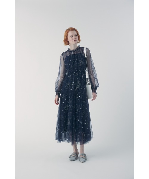 FURFUR（ファーファー） ドレス Twilightラメチュール刺繍ドレス