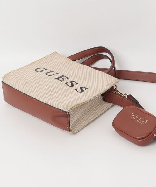 「Guess」 2WAYバッグ ONE SIZE ベージュ レディース_画像3