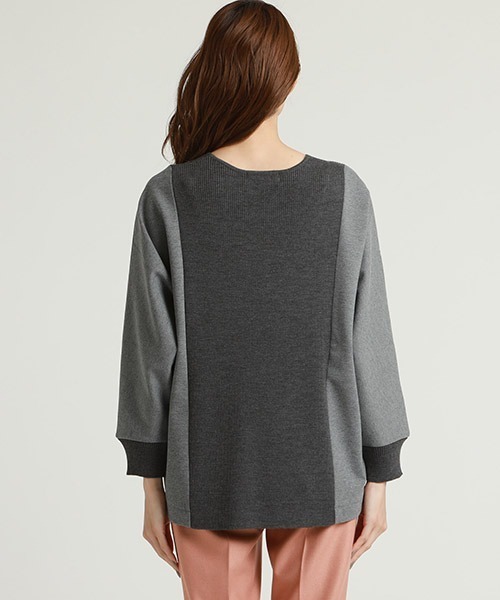 「la.f…」 長袖カットソー 13号 ベージュ レディース_画像2