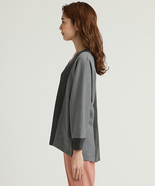 「la.f…」 長袖カットソー 13号 ベージュ レディース_画像4