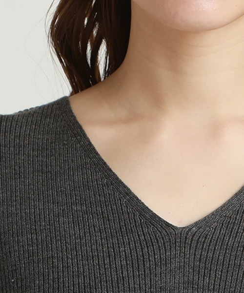 「la.f…」 長袖カットソー 13号 ベージュ レディース_画像8