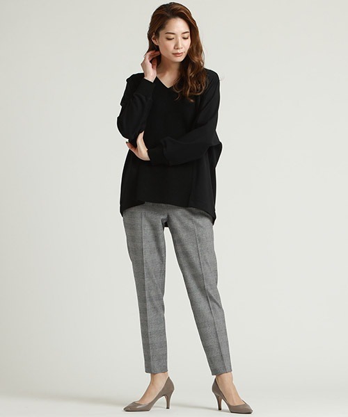 「la.f…」 長袖カットソー 13号 ベージュ レディース_画像9