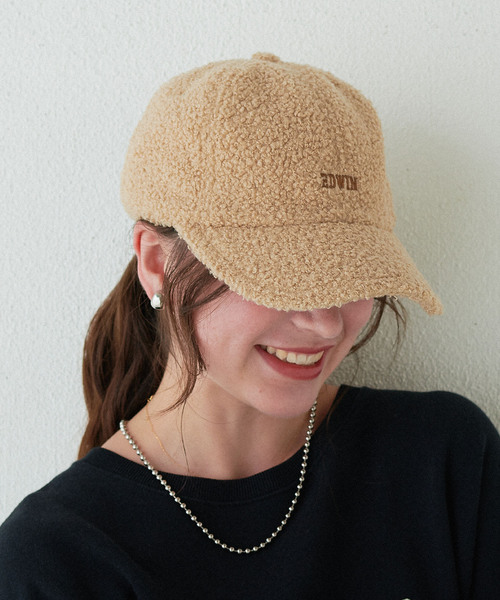 HATMIKKE（ハットミッケ） 帽子 ハット EDWINボアキャップ レディース