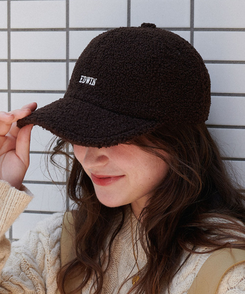 HATMIKKE（ハットミッケ） 帽子 ハット EDWINボアキャップ レディース