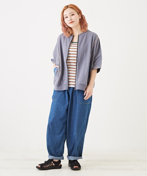 「CUBE SUGAR」 ブルゾン M トップグレー レディース_画像6