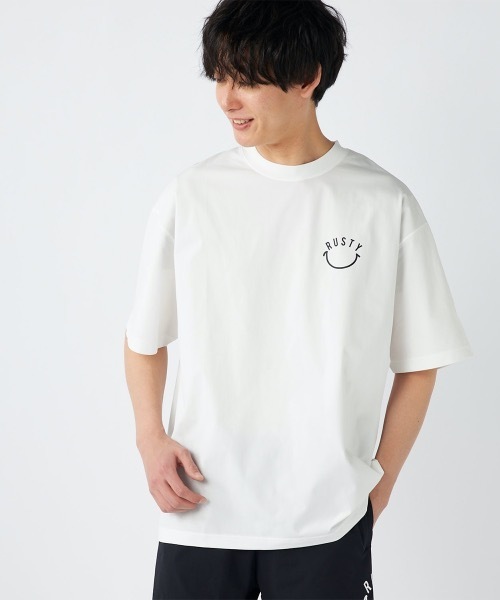 「RUSTY」 7分袖Tシャツ LARGE ホワイト メンズ_画像4
