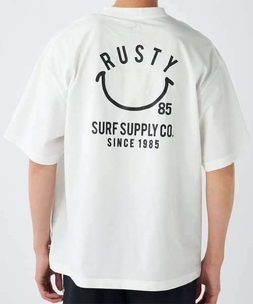「RUSTY」 7分袖Tシャツ LARGE ホワイト メンズ_画像6