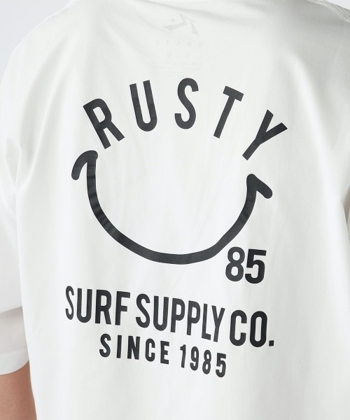 「RUSTY」 7分袖Tシャツ LARGE ホワイト メンズ_画像7