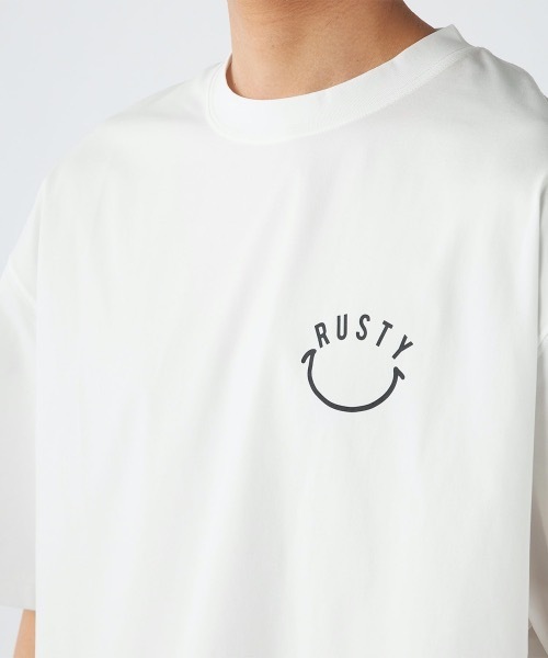 「RUSTY」 7分袖Tシャツ LARGE ホワイト メンズ_画像8