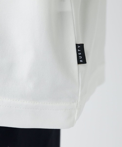 「RUSTY」 7分袖Tシャツ LARGE ホワイト メンズ_画像9