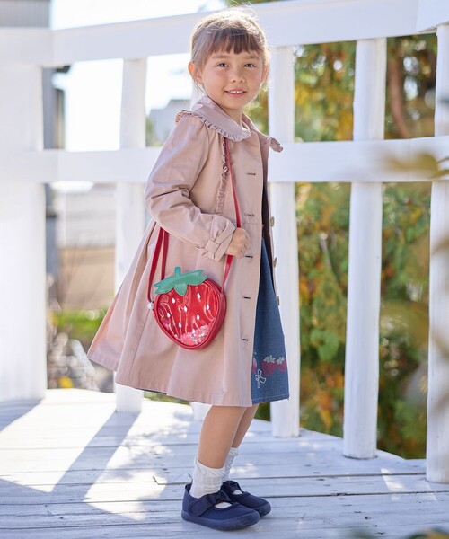 「ANY」 「anyFAM」「KIDS」トレンチコート 130 ピンク キッズ_画像4