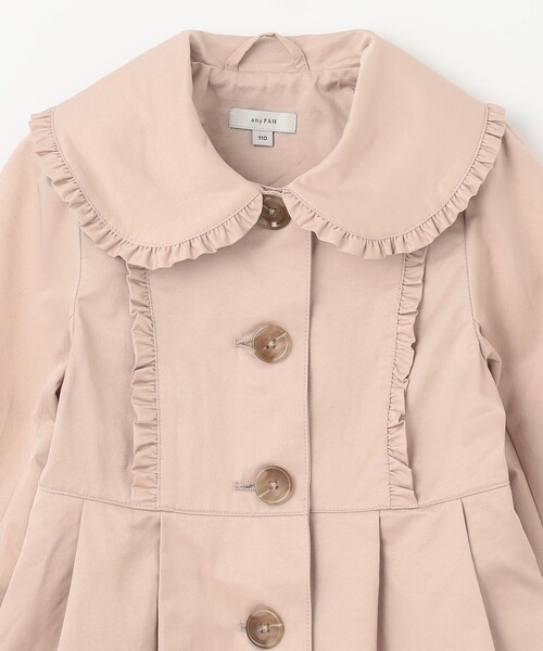「ANY」 「anyFAM」「KIDS」トレンチコート 130 ピンク キッズ_画像9