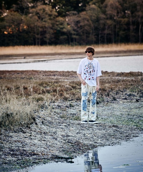 「glamb」 半袖Tシャツ M ホワイト メンズの画像