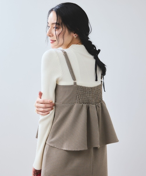 「VIS」 キャミソールワンピース FREE ダークブラウン レディース_画像5