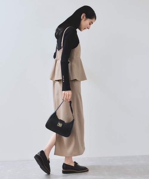 「VIS」 キャミソールワンピース FREE ダークブラウン レディース_画像6