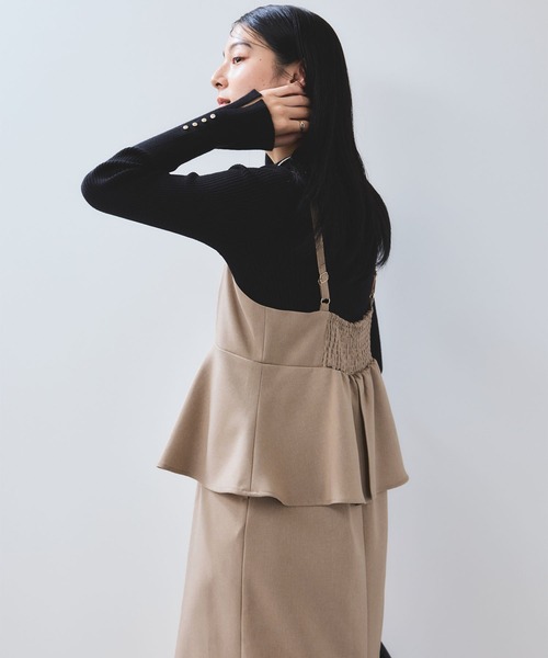 「VIS」 キャミソールワンピース FREE ダークブラウン レディース_画像8