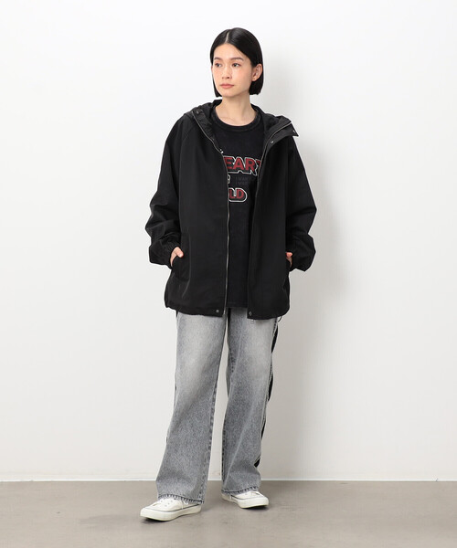 「Purple&Yellow」 マウンテンパーカー LARGE ブラック メンズ_画像8