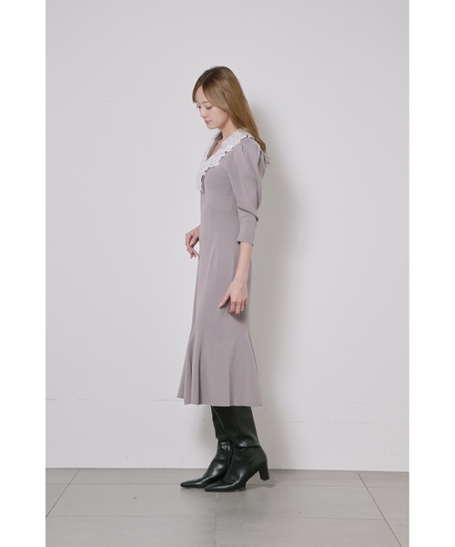 SNIDEL（スナイデル） ニットワンピース ONE SIZE ネイビー レディース