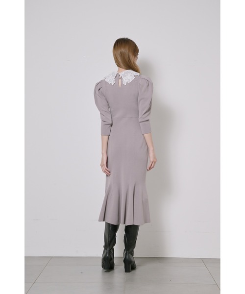 SNIDEL（スナイデル） ニットワンピース ONE SIZE ネイビー レディース