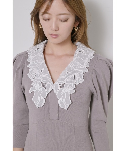SNIDEL（スナイデル） ニットワンピース ONE SIZE ネイビー レディース