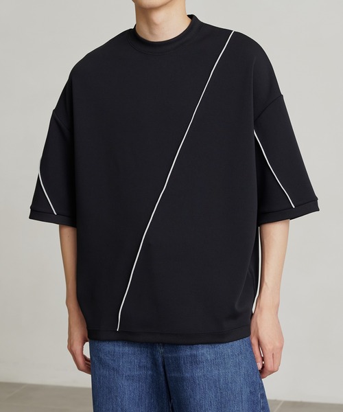 「PUBLIC TOKYO」 半袖Tシャツ 2 ブラック メンズ_画像3