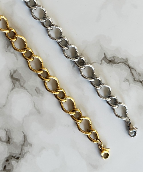 Blanc de Blue ブレスレット クラシックツイストチェーンブレスレット