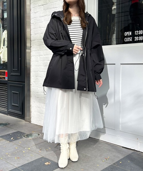 「INGNI」 マウンテンパーカー M アイボリー レディース_画像8