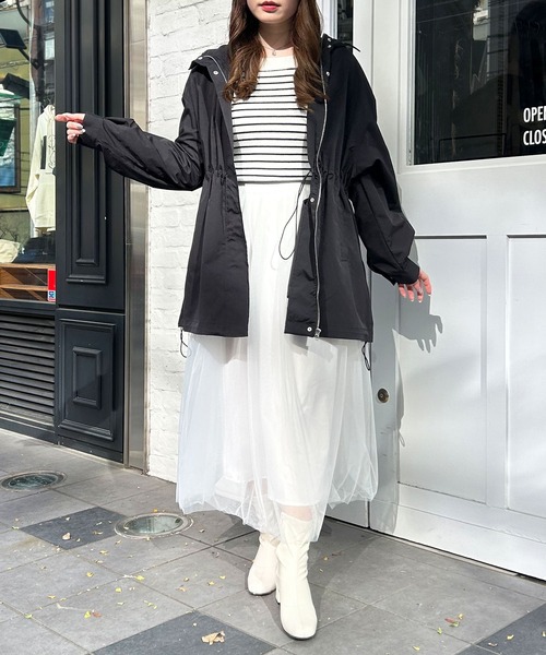 「INGNI」 マウンテンパーカー M アイボリー レディース_画像9