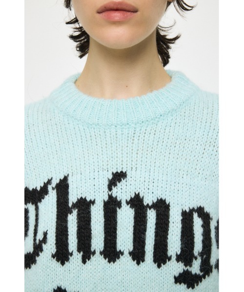MOUSSY（マウジー） ニット セーター JACQUARD WORD セーター