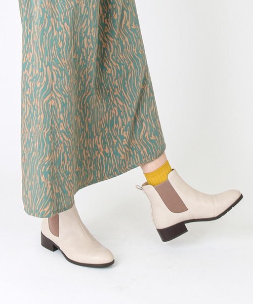 「AcureZ」 ショートブーツ S アイボリー レディース_画像6