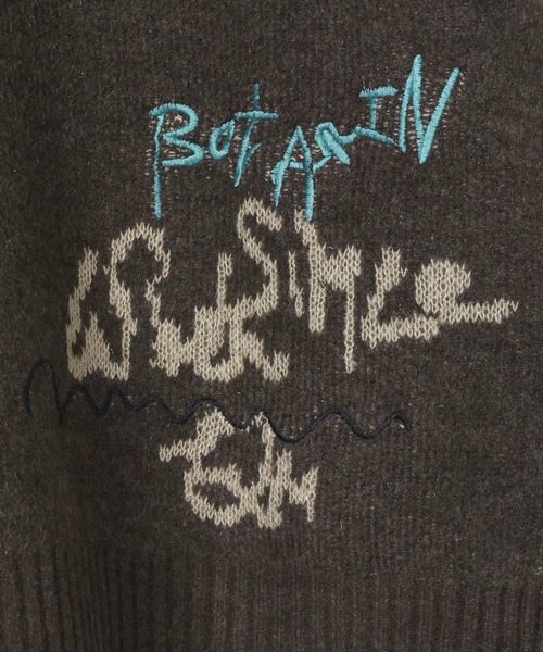 JEANASIS（ジーナシス） ニット セーター 5G Doodleロゴプルオーバー